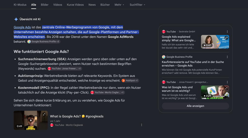 KI-Sichtbarkeit Website